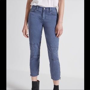 Current / Elliott the Debbie crop womens pants in blue size 28